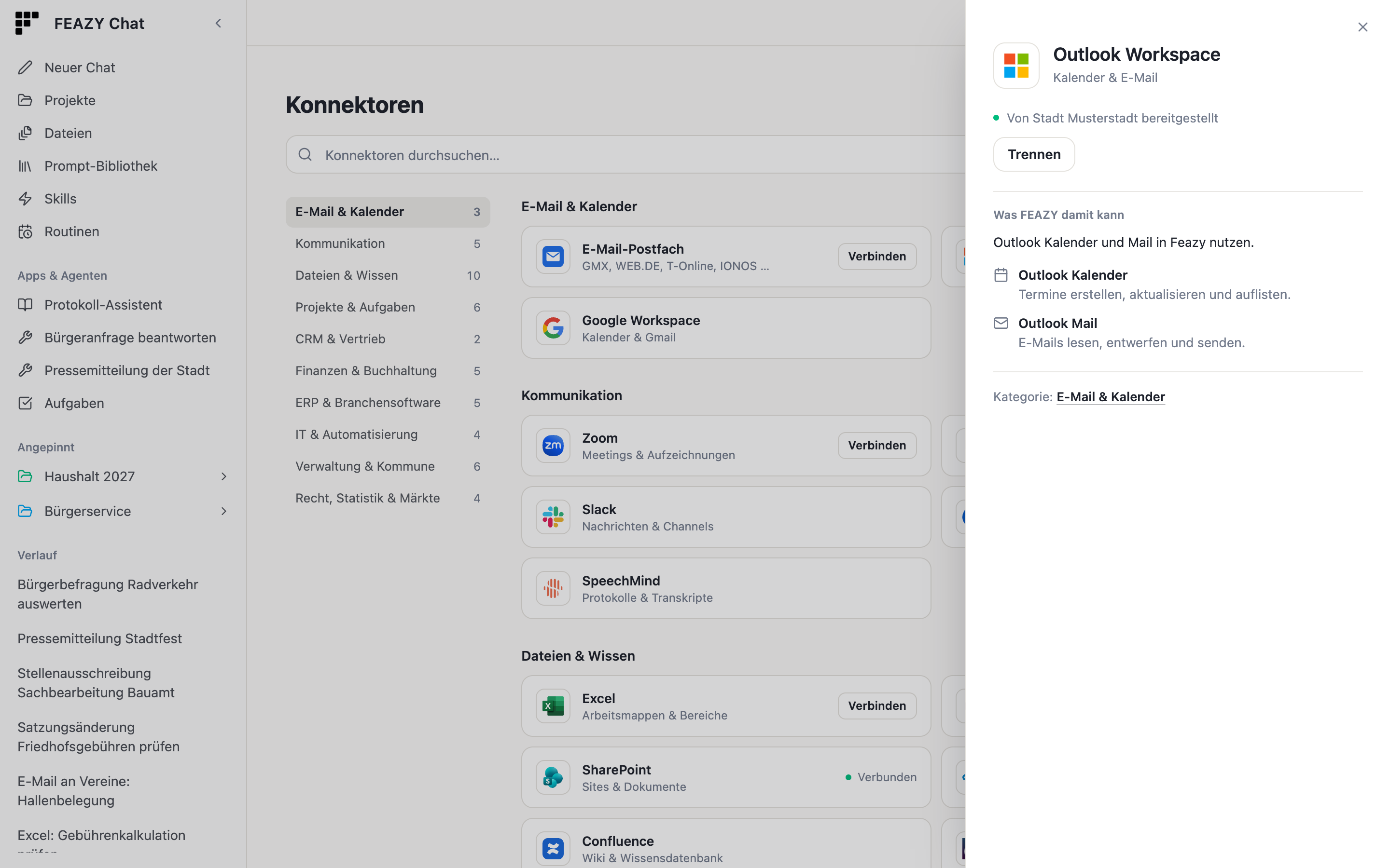 Detailansicht eines Konnektors